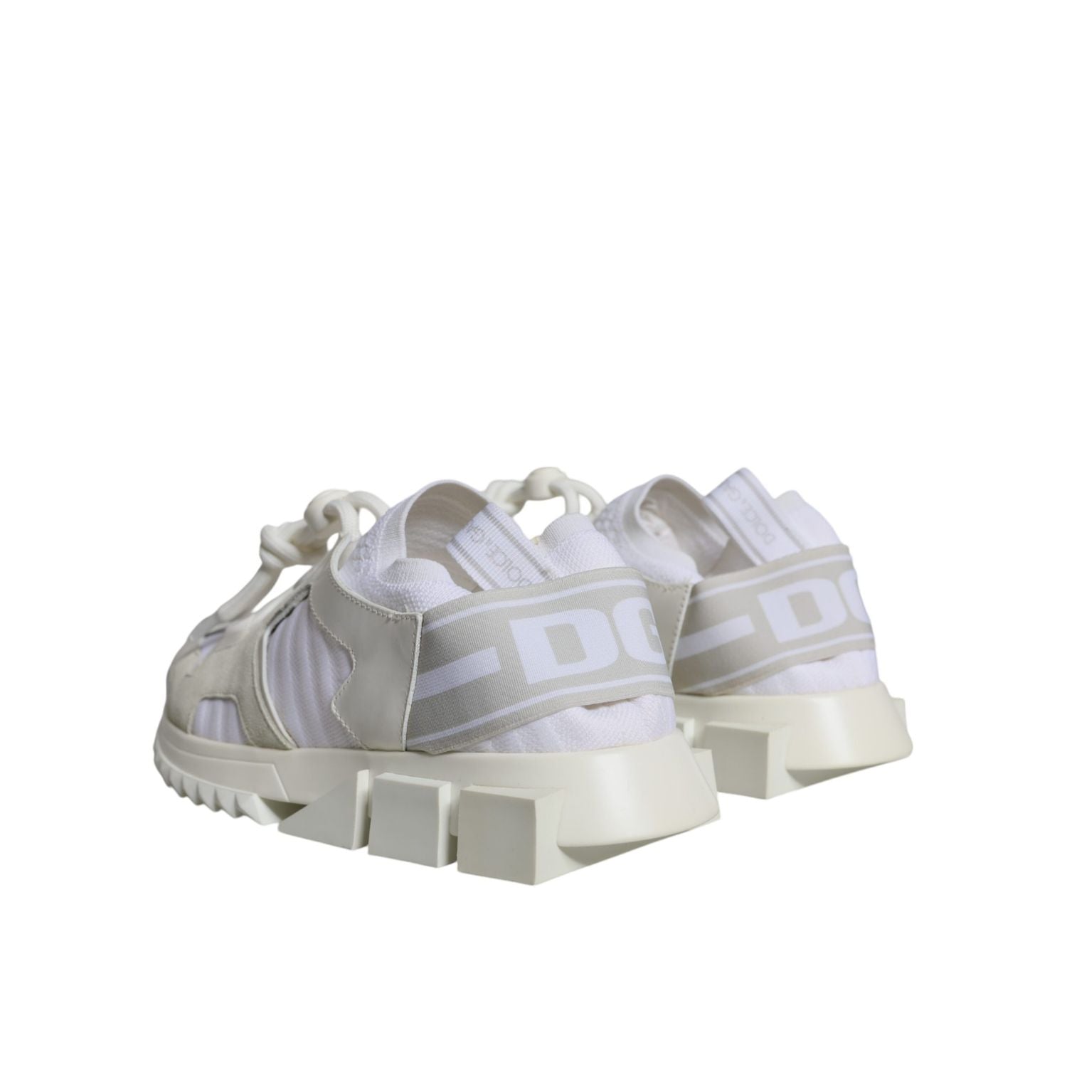 Dolce & Gabbana White Mesh Sorrento Trekking Sneakers Shoes