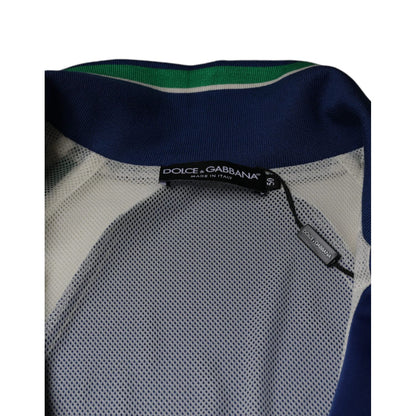 Dolce & Gabbana Multicolor Polyester Full Zip Bomber Jacket