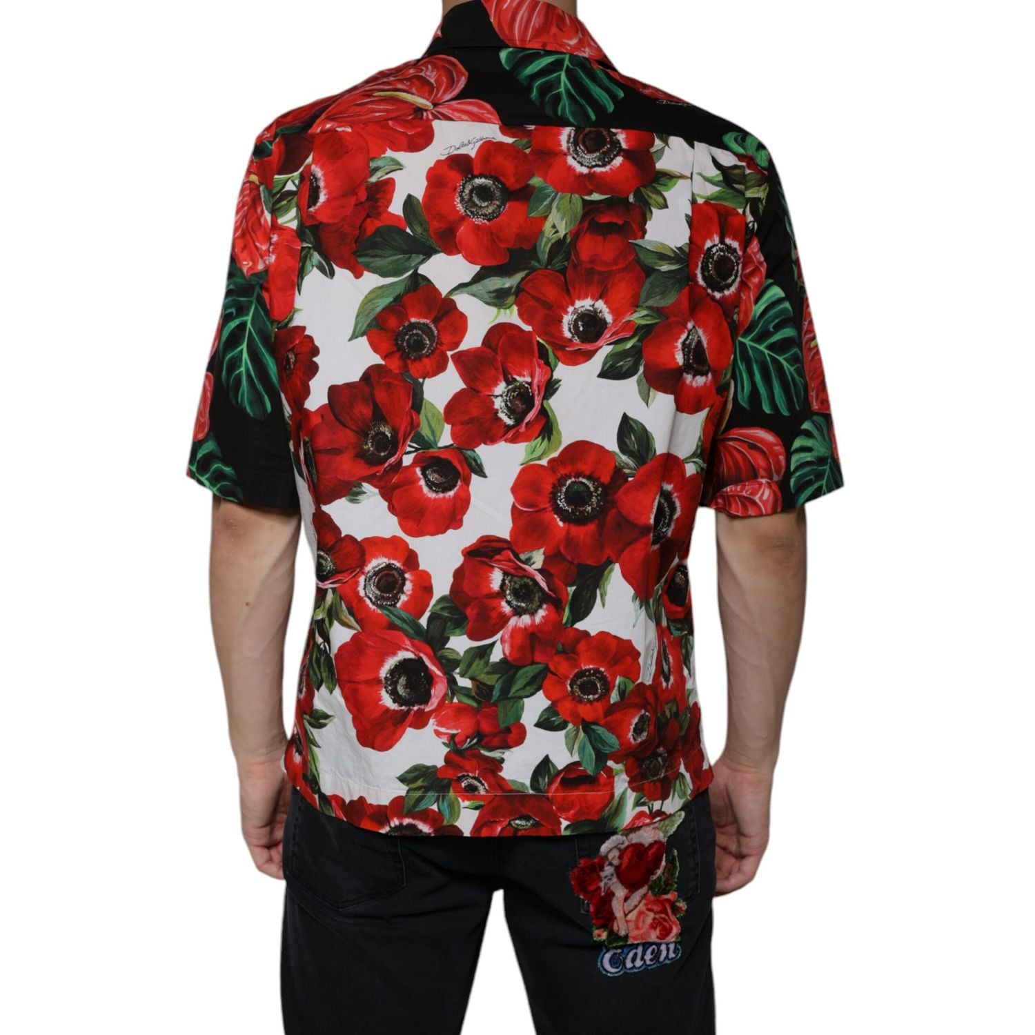 Dolce & Gabbana Multicolor Anemone Button Down Casual Shirt