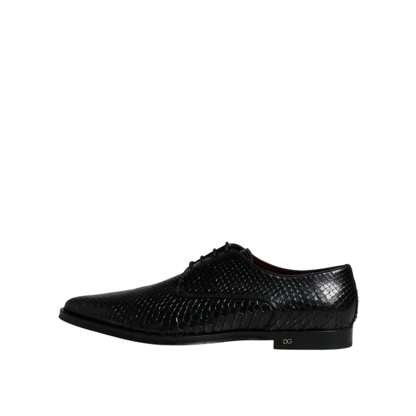 Dolce & Gabbana Black Leather Derby Formal Dress Shoes
