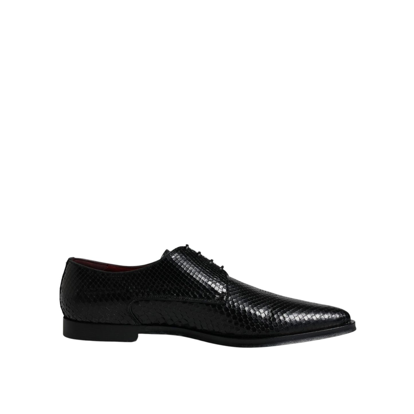 Dolce & Gabbana Black Leather Derby Formal Dress Shoes