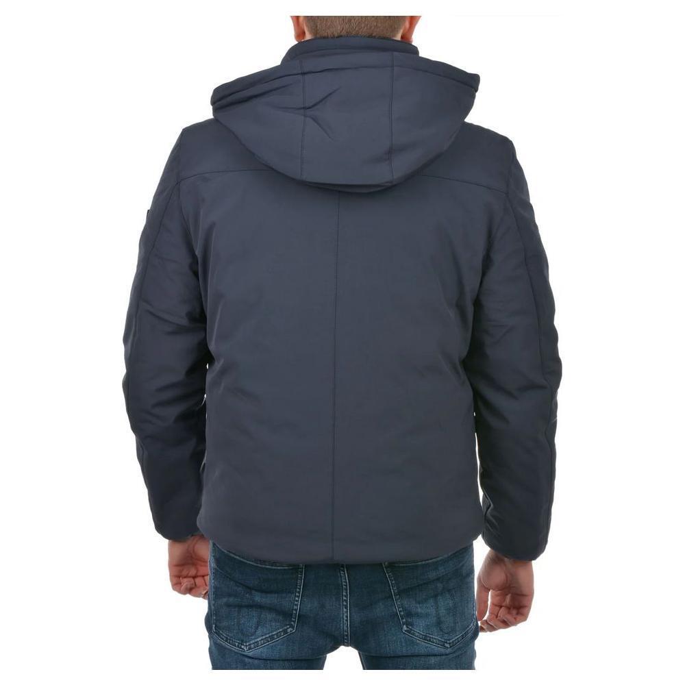 Yes Zee Blue Nylon Men Jacket
