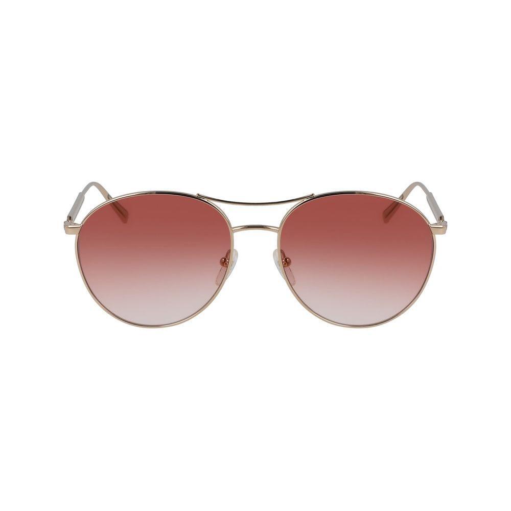 Longchamp Gold Metal Sunglasses