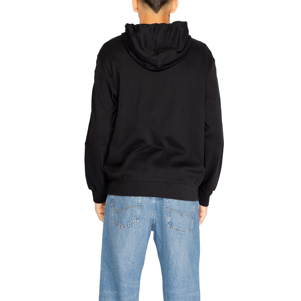 Armani Exchange Black Cotton Hoodie