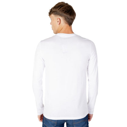 Armani Exchange White Cotton Long Sleeve T-Shirt