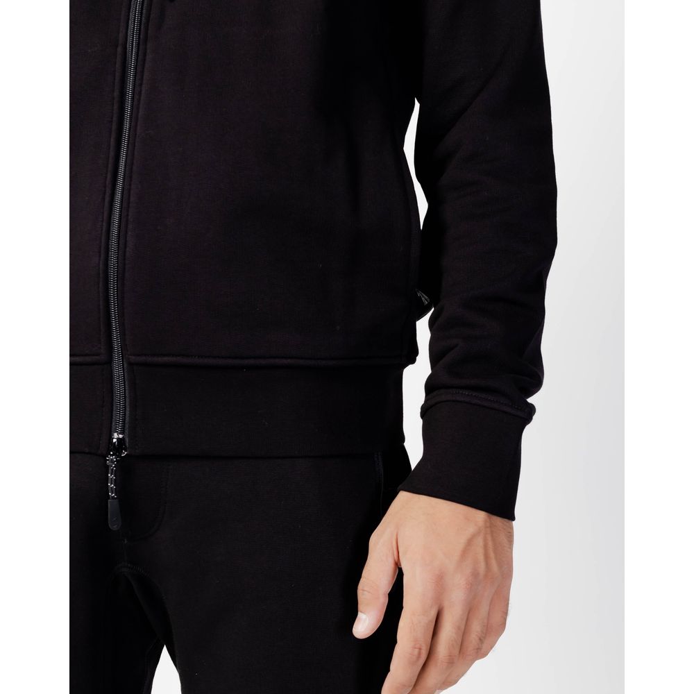 Armani Exchange Black Cotton Hoodie
