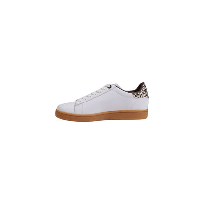 EA7 Emporio Armani Beige Leather Low Top Sneakers