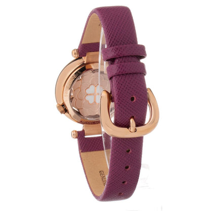 Folli Follie Purple Leather Dress Watch