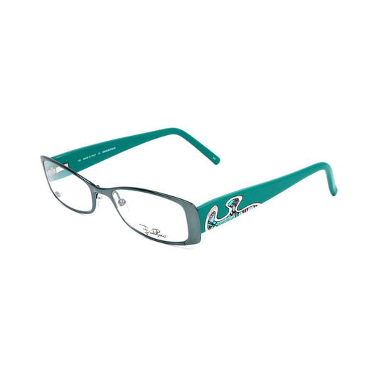Emilio Pucci Bicolor Metal Frames in aquamarine, model EP213144450, glasses dimensions 50/17/135 mm, stylish eyewear for women.