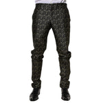 Dolce & Gabbana Black Stars Jacquard SICILIA 2 Piece Suit