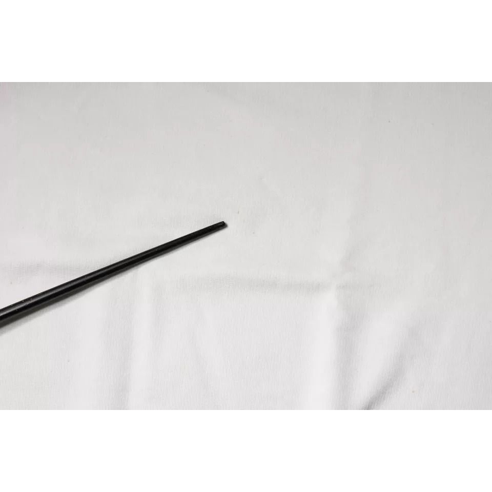 Dolce & Gabbana White Logo Cotton Crew Neck Pullover Sweater