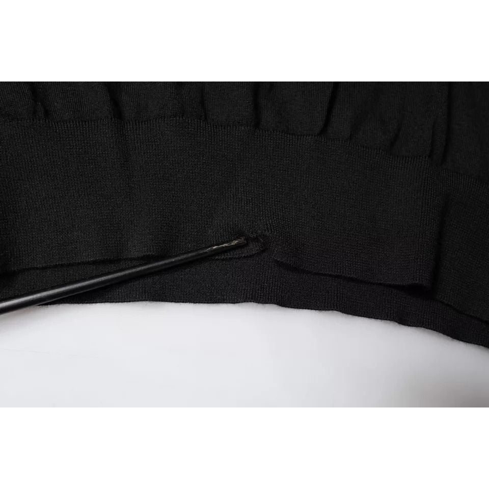 Dolce & Gabbana Black Long Sleeve Turtleneck Men Pullover Sweater