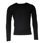 Dolce & Gabbana Black Long Sleeve Crew Neck Pullover Sweater