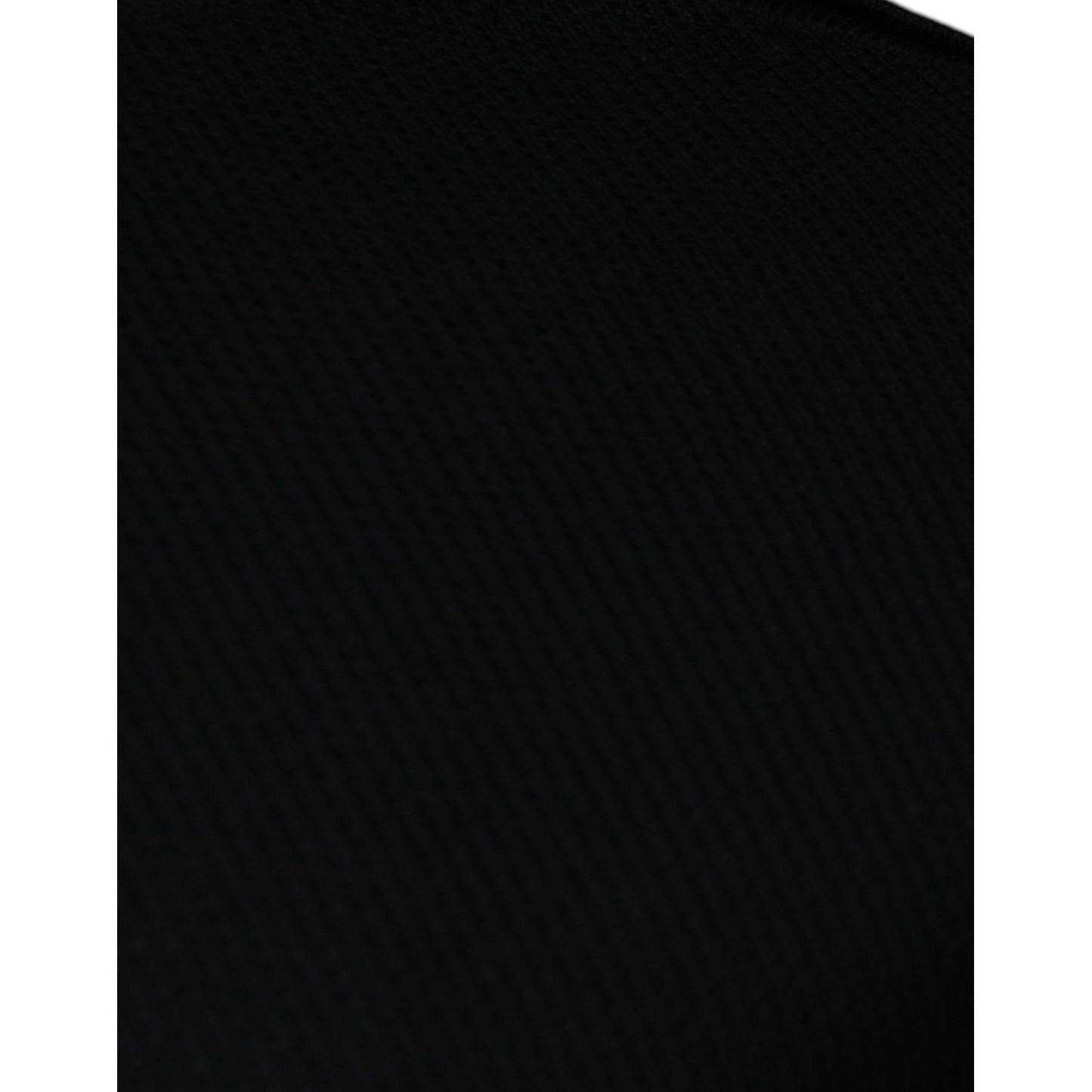 Dolce & Gabbana Black Long Sleeve Crew Neck Pullover Sweater