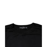Dolce & Gabbana Black Long Sleeve Crew Neck Pullover Sweater