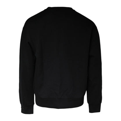 Dolce & Gabbana Black DG Logo Cotton Men Sweatshirt Sweater