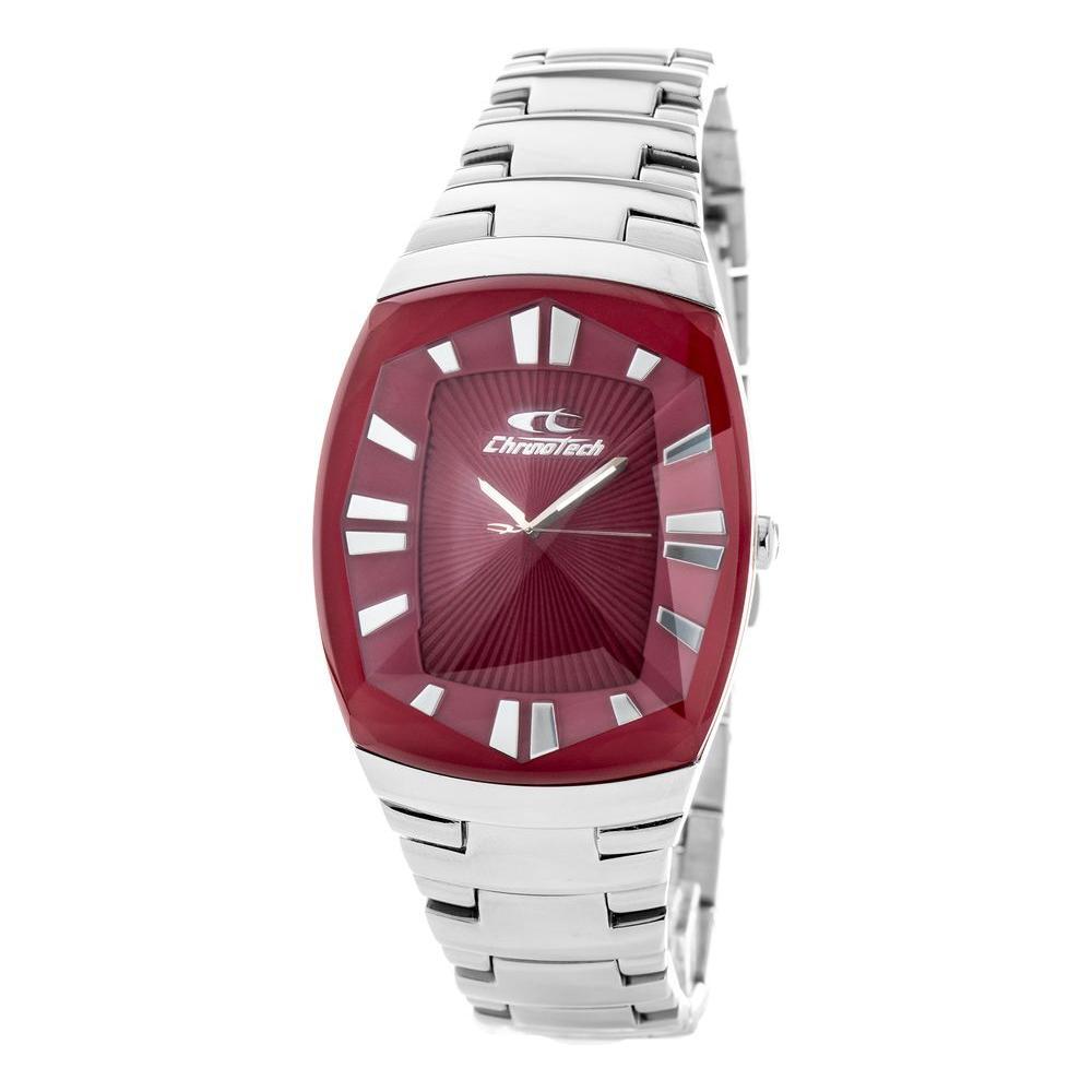 Chronotech Silver Stainless Steel Dress Watch