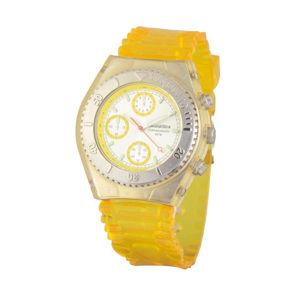 Chronotech Yellow Rubber Sport Watch