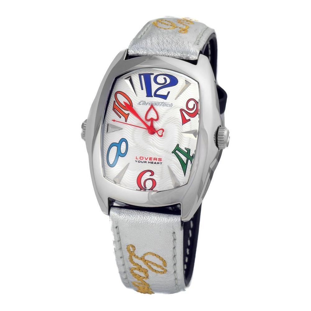 Chronotech Black Leather Watch