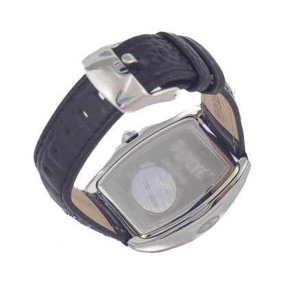 Chronotech Black Leather Dress Watch