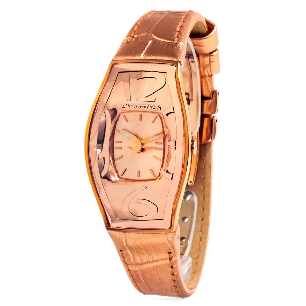 Chronotech Multicolor Leather Dress Watch