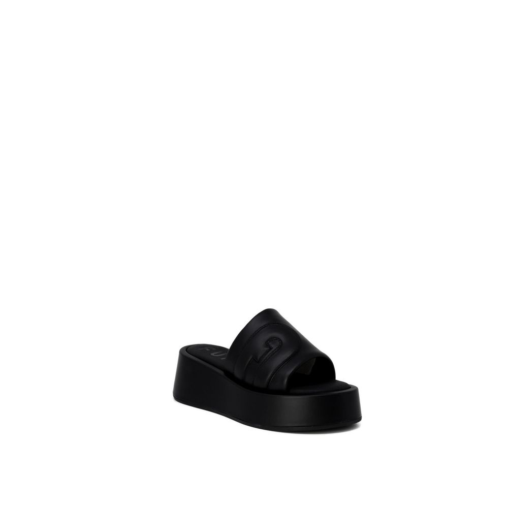 Furla Black Leather Slippers 1728,71956299936,Black,EU39/US9,Furla,New with tags,Sandals - Shoes,Shoes,Slippers - Sandals - Shoes,Women