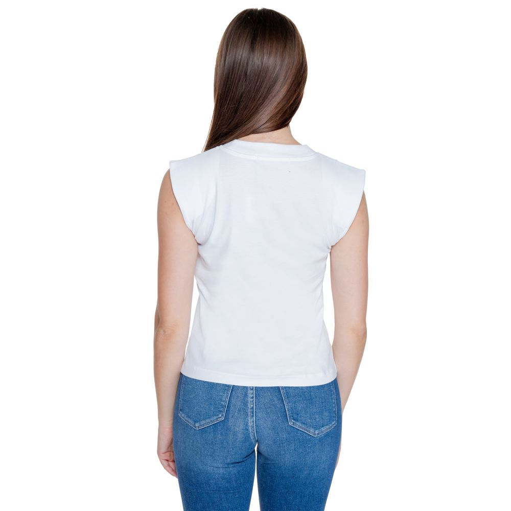 Calvin Klein Jeans White Cotton T-Shirt