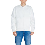 Calvin Klein Jeans White Recycled Cotton Sweatshirt