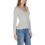 Guess Cream Viscose Long Sleeve