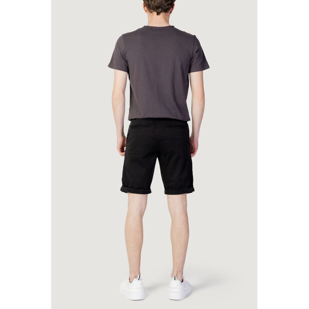 Jack Jones Black Cotton Shorts