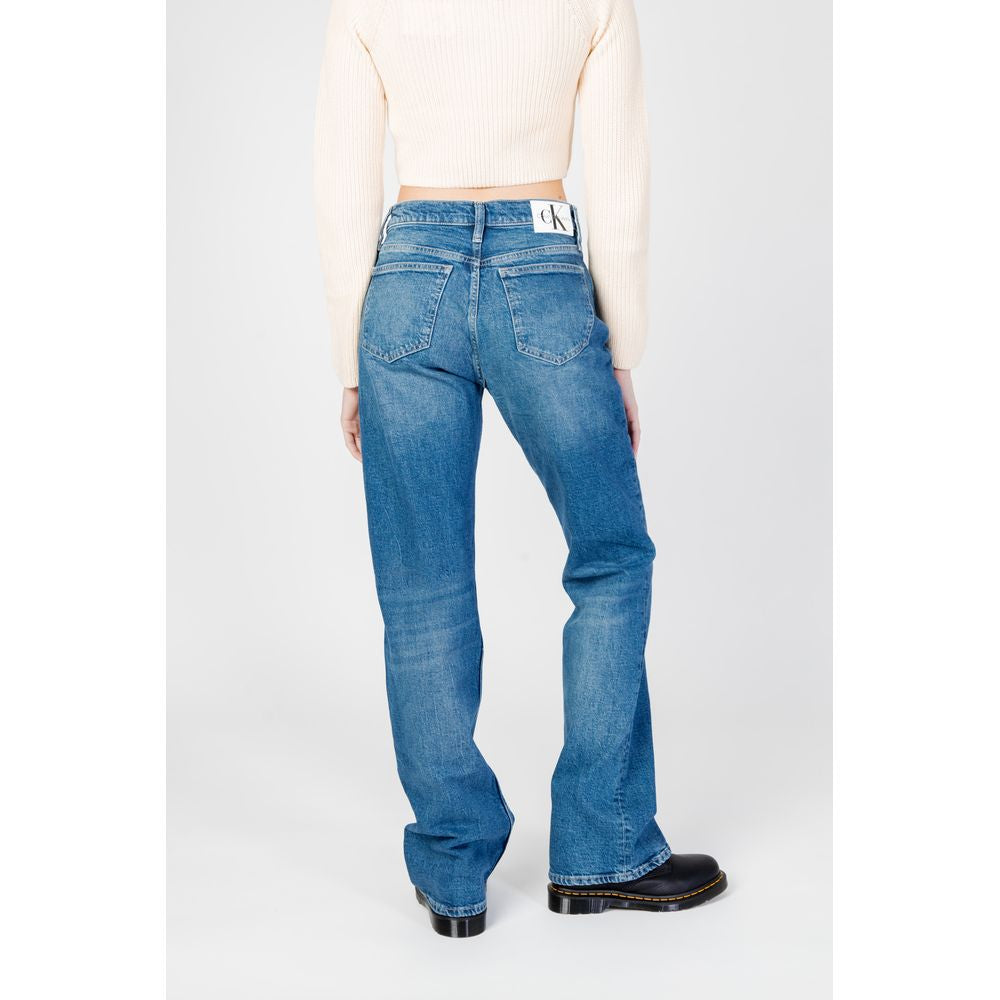 Calvin Klein Jeans Blue Cotton Mom Jeans