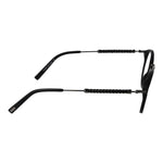 Side view of Tod's Black Men Glasses Frame featuring acetate full-rim style with 145mm temples.