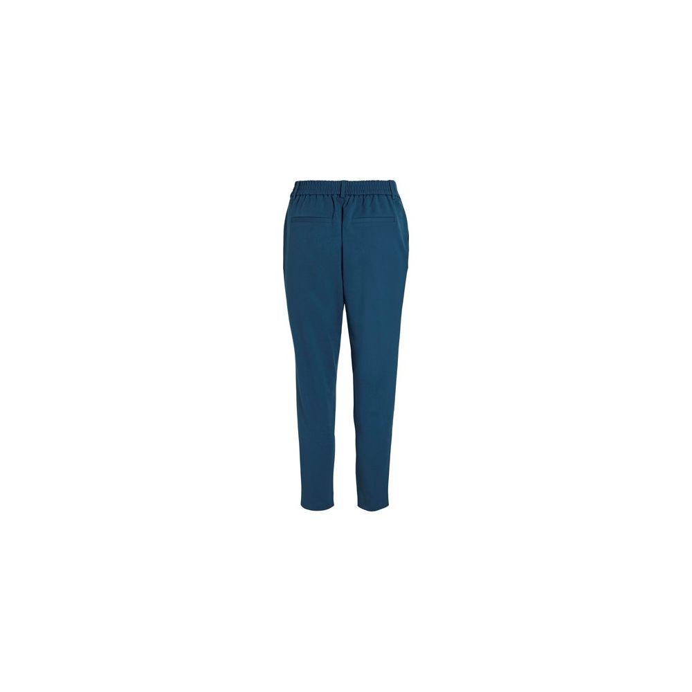 Vila Clothes Blue Polyester Pants