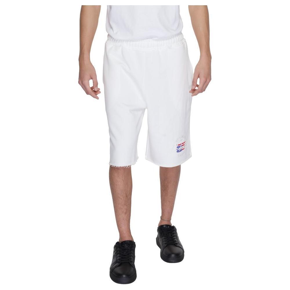 Underclub White Cotton Bermuda Shorts