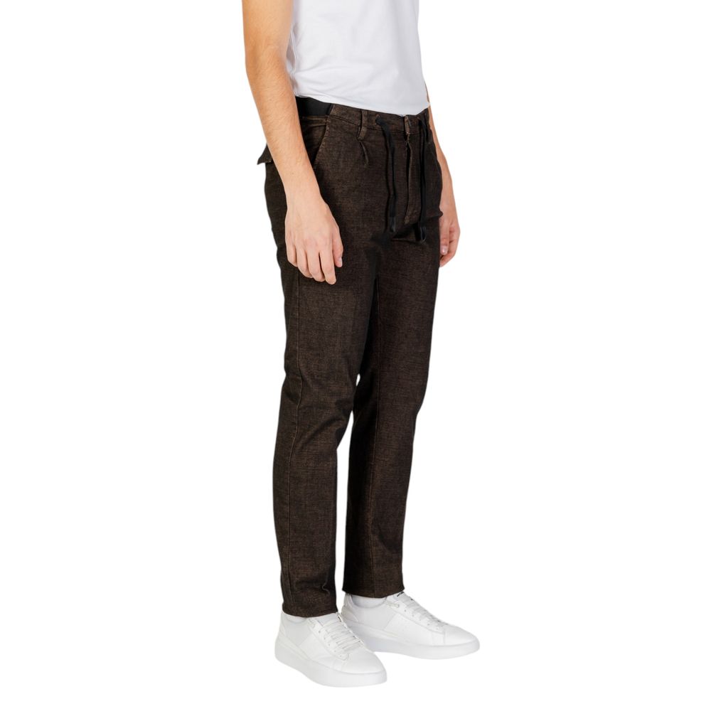 Hamaki-Ho Brown Cotton Casual Pants