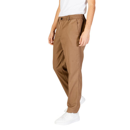 Hamaki-Ho Beige Polyester Casual Pants