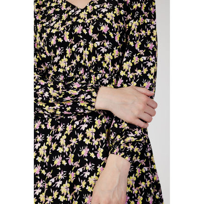 Jacqueline De Yong Black Viscose Short Dress