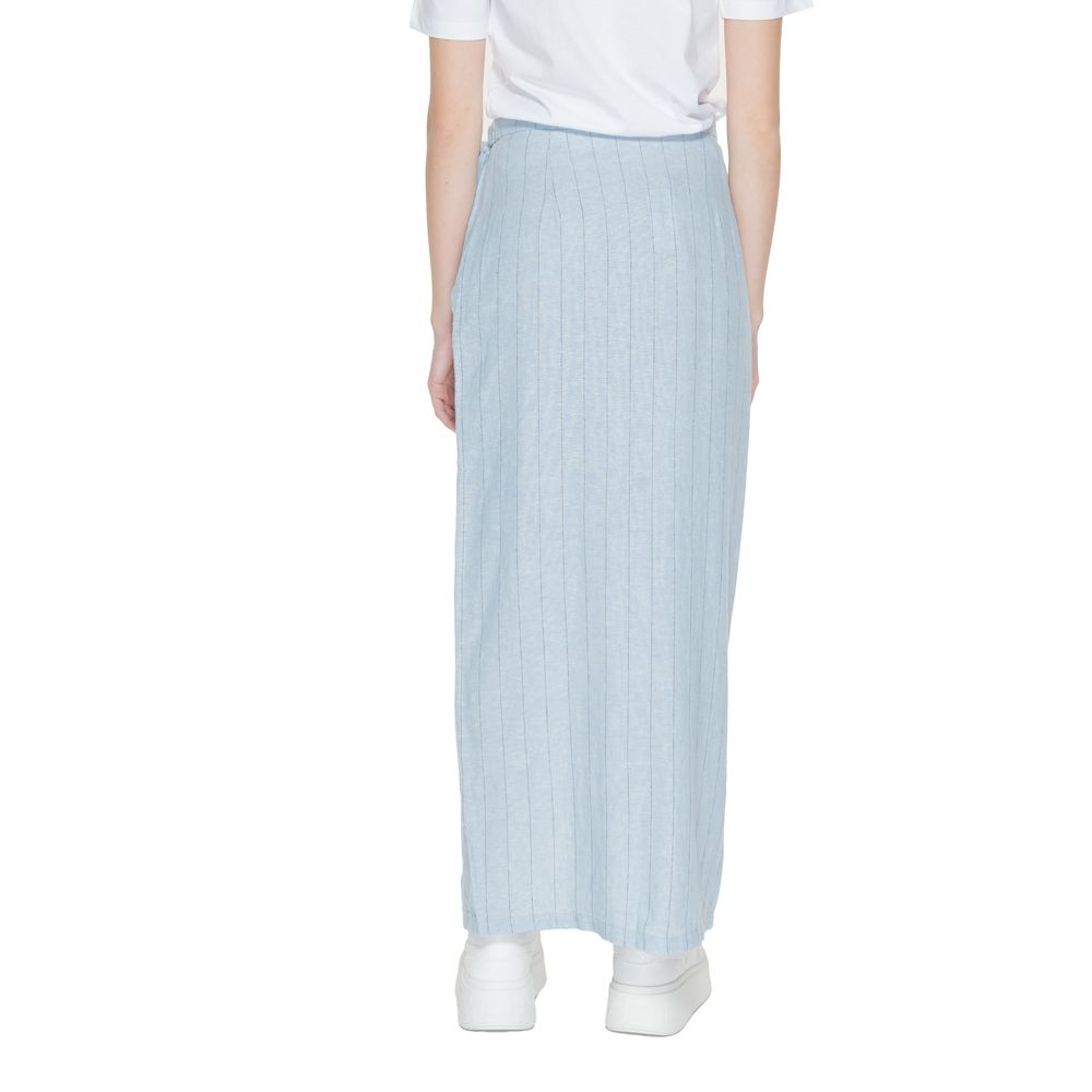 Vero Moda Light Blue Linen Long Skirt