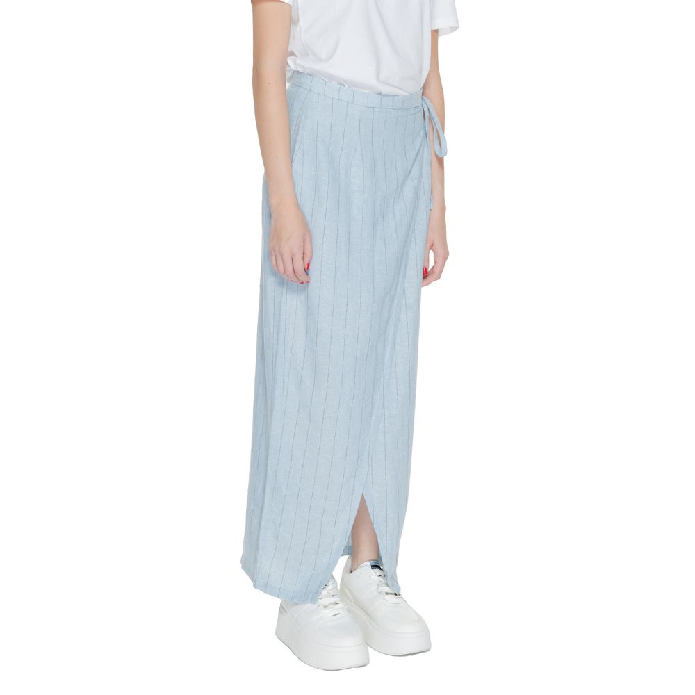 Vero Moda Light Blue Linen Long Skirt
