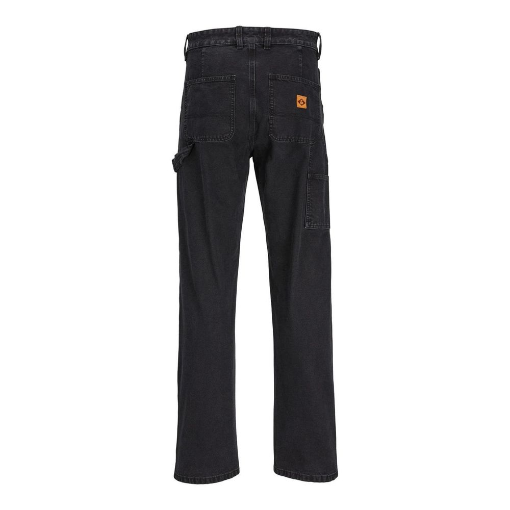 Jack Jones Black Cotton Relaxed Fit Jeans