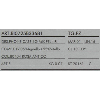 Dolce & Gabbana Pink Leather Heart Phone Cover