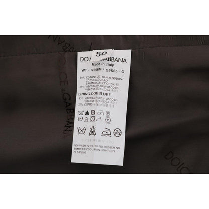 Dolce & Gabbana Gray STAFF Cotton Striped Vest