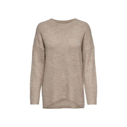 Only Beige Marabou Sweatshirt