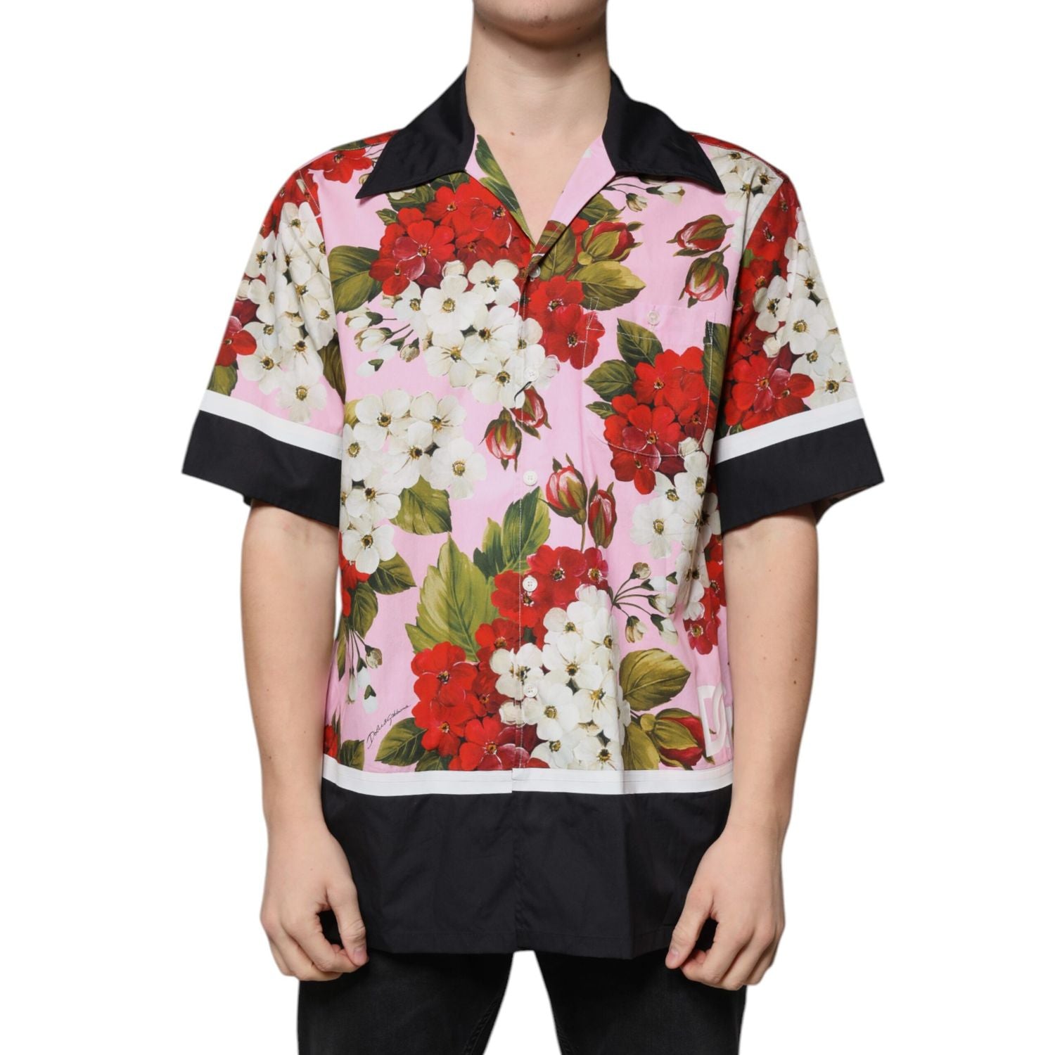 Dolce & Gabbana Multicolor Floral Button Down Casual Shirt