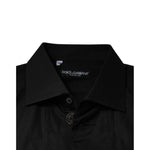 Dolce & Gabbana Black Cotton Formal Long Sleeves Dress Shirt