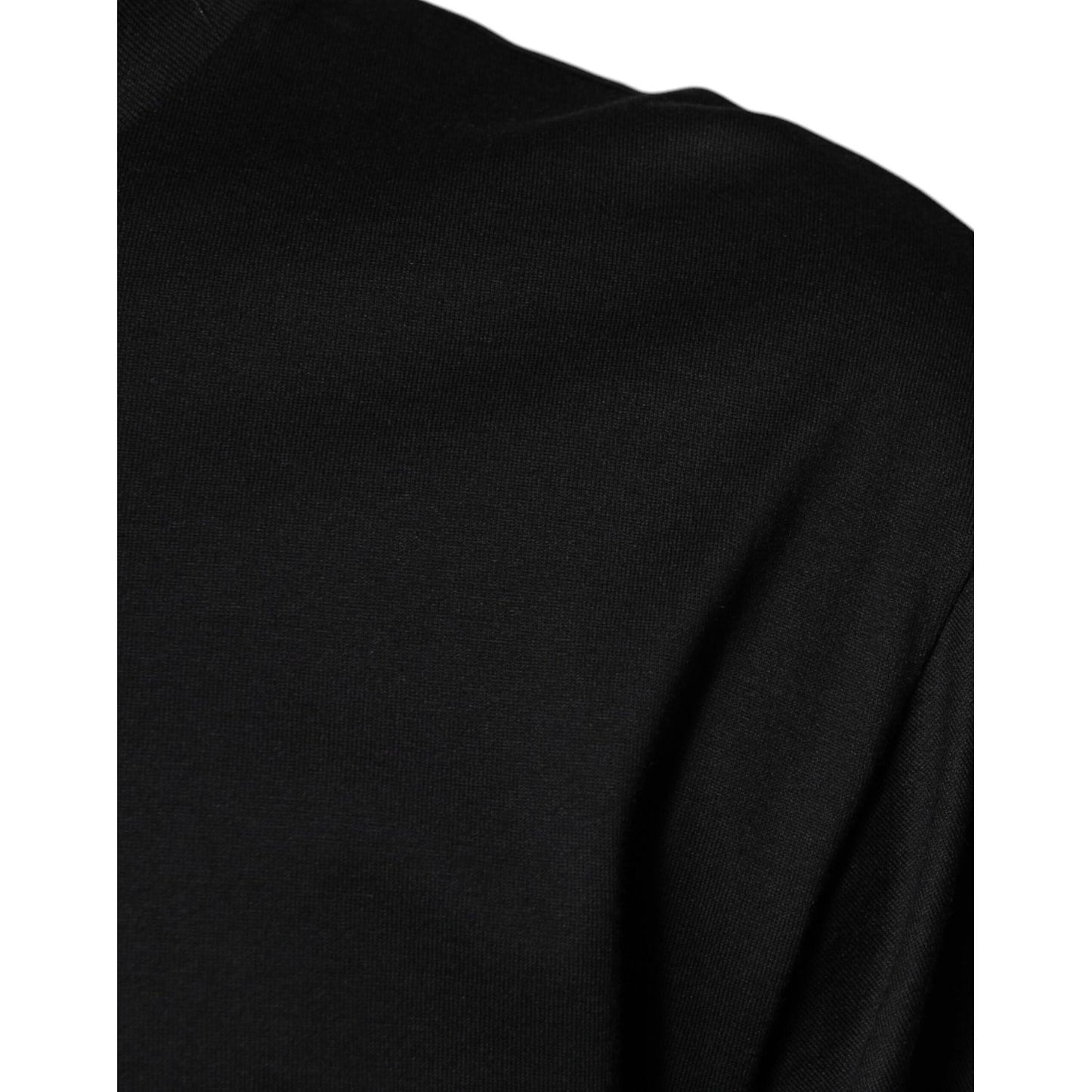 Dolce & Gabbana Black Cotton Crew Neck Short Sleeves T-shirt