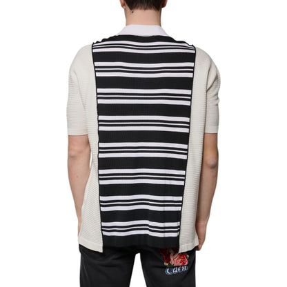 Dolce & Gabbana Multicolor Stripe Collared Polo T-shirt