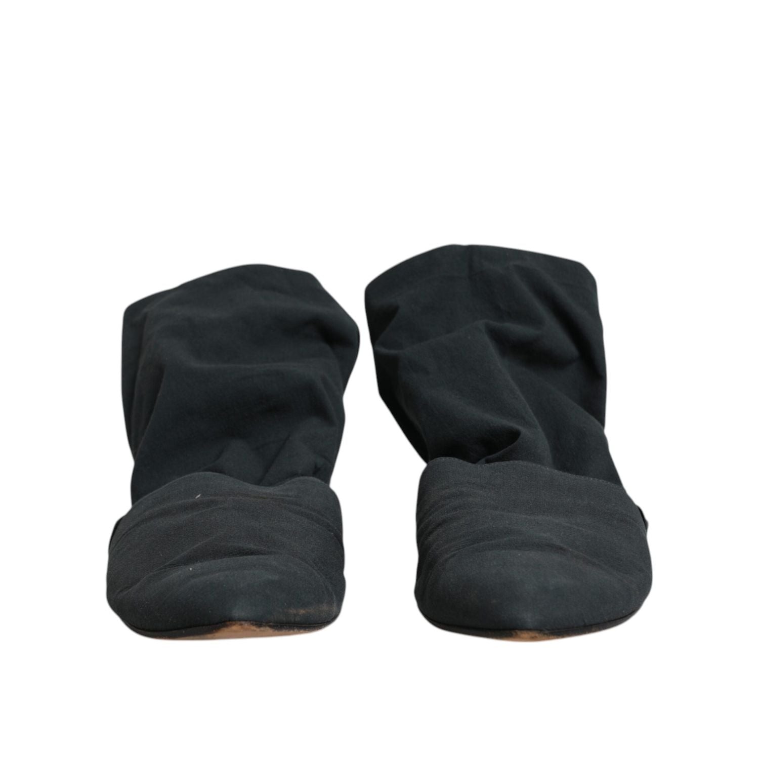 Dolce & Gabbana Green Cotton Sock Style Ankle Boots Shoes