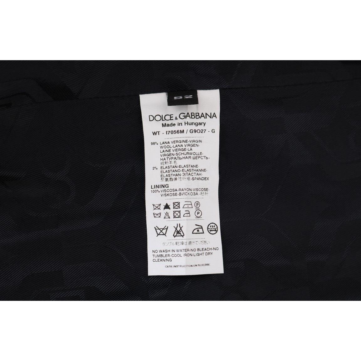 Dolce & Gabbana Gray Wool Stretch Vest