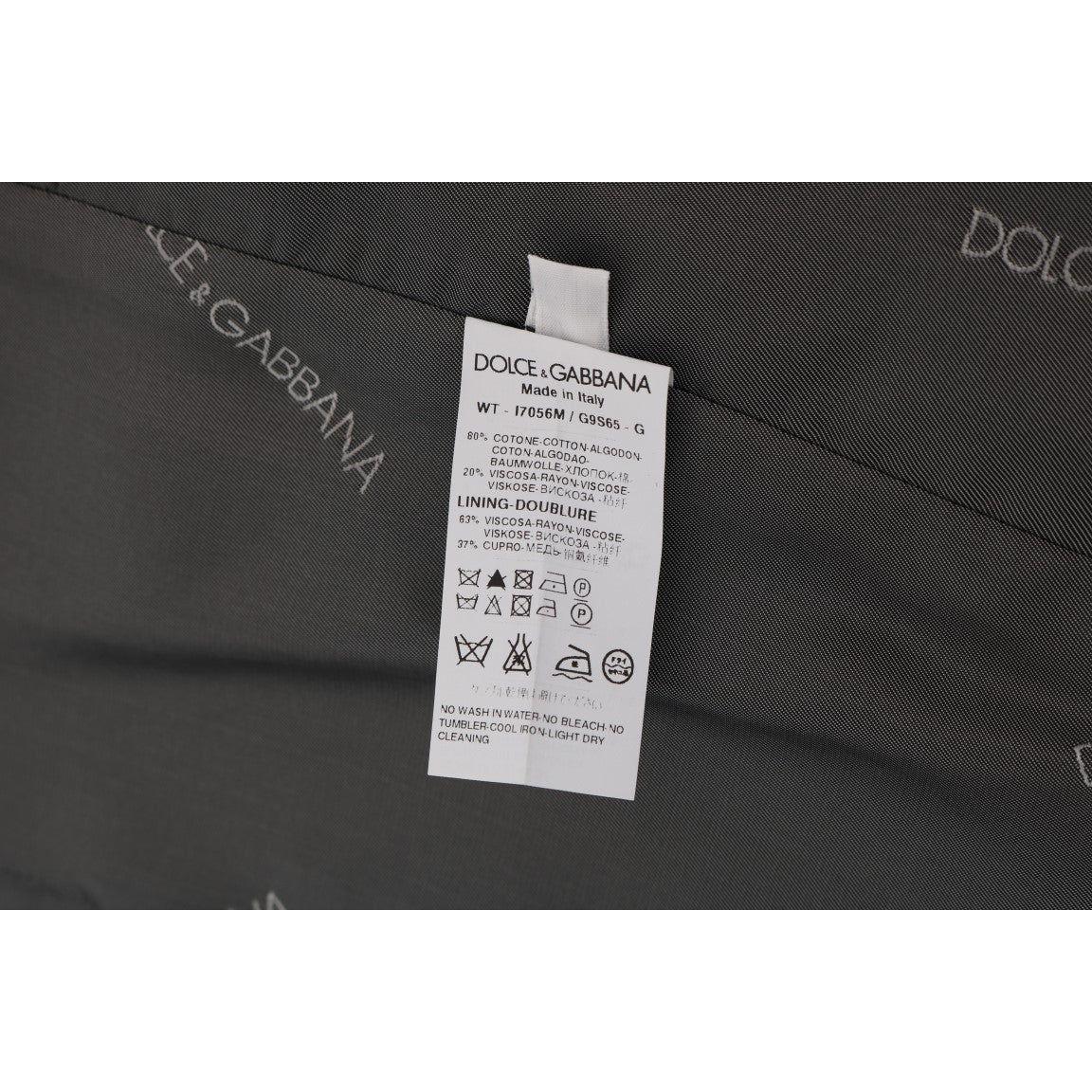Dolce & Gabbana Gray STAFF Cotton Rayon Vest